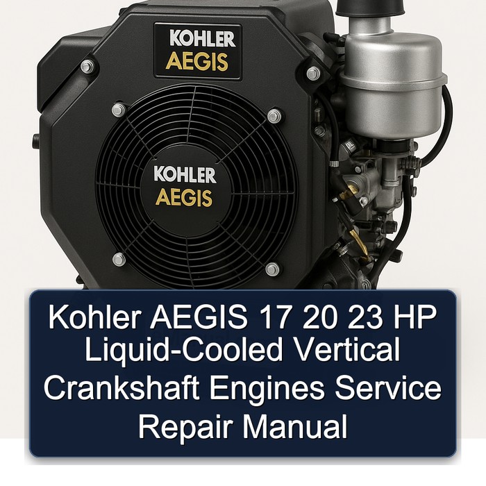 Kohler AEGIS 17 20 23 HP Liquid-Cooled Vertical Crankshaft Engines Service Repair Manual