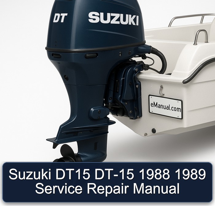 Suzuki DT15 DT-15 1988 1989 Service Repair Manual