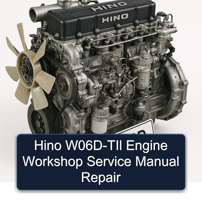 Hino W06D-TIl Engine Workshop Service Manual Repair