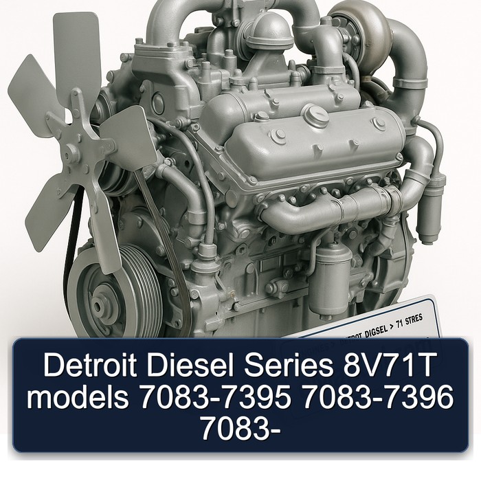 Detroit Diesel Series 8V71T models 7083-7395 7083-7396 7083-