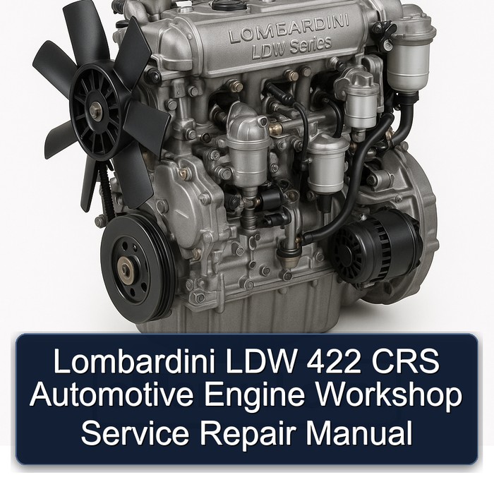 Lombardini LDW 422 CRS Automotive Engine Workshop Service Repair Manual