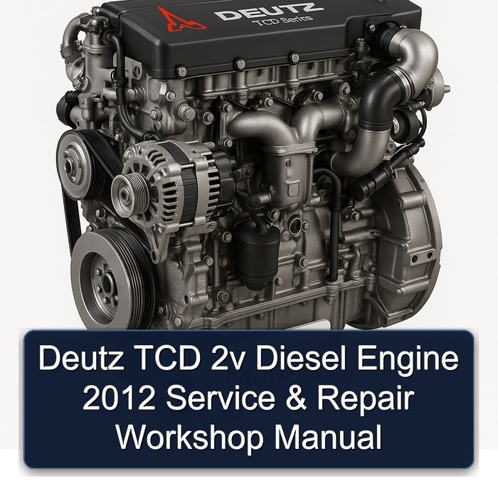 Deutz TCD 2v Diesel Engine 2012 Service & Repair Workshop Manual