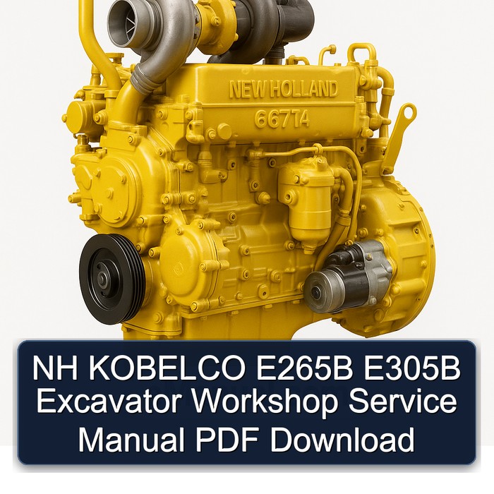 NH KOBELCO E265B E305B Excavator Workshop Service Manual PDF Download