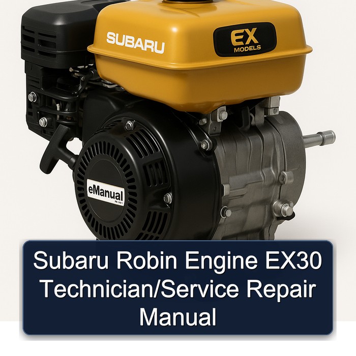 Subaru Robin Engine EX30 Technician/Service Repair Manual