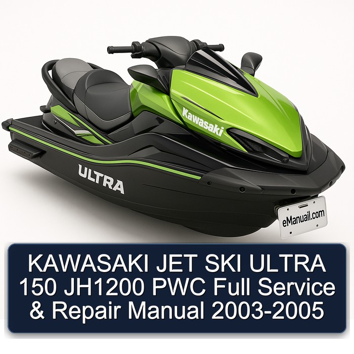 KAWASAKI JET SKI ULTRA 150 JH1200 PWC Full Service & Repair Manual 2003-2005
