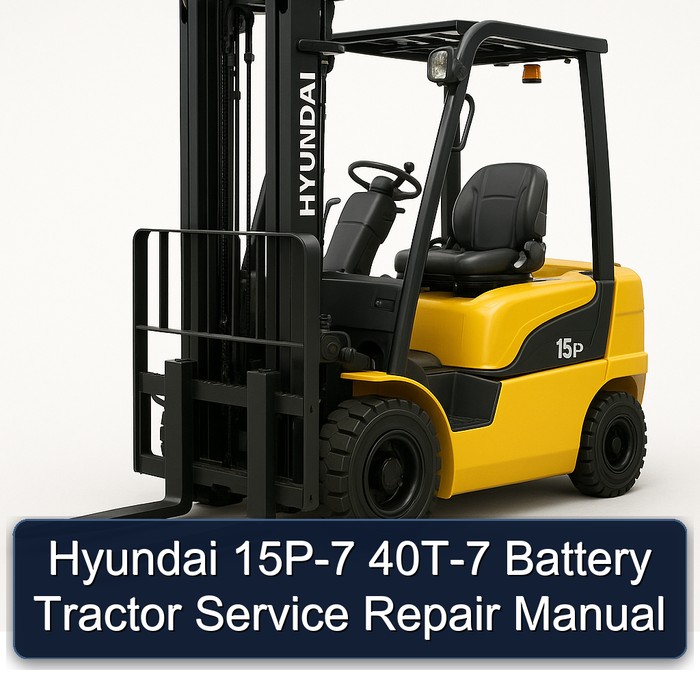 Hyundai 15P-7 40T-7 Battery Tractor Service Repair Manual