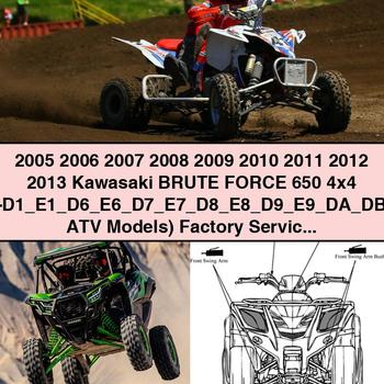 2005-2013 Kawasaki BRUTE FORCE 650 4x4 ATV Factory Service Repair Manual