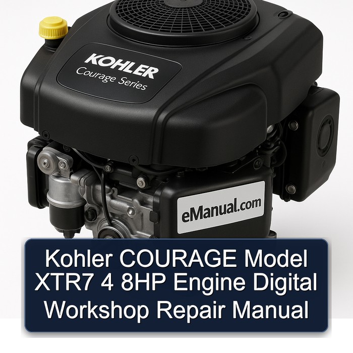 Kohler COURAGE Model XTR7 4 8HP Engine Digital Workshop Repair Manual