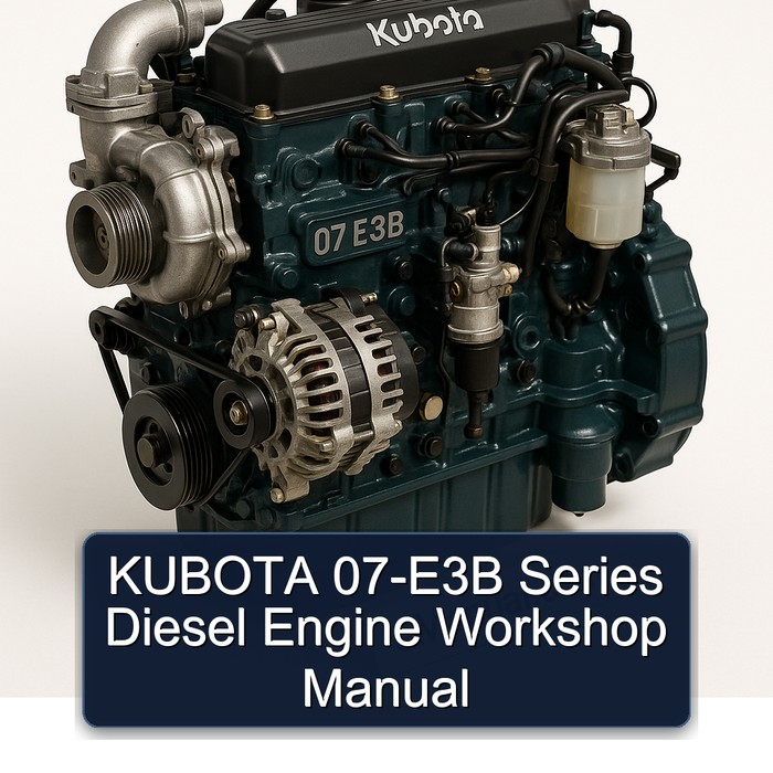 KUBOTA 07-E3B Series Diesel Engine Workshop Manual