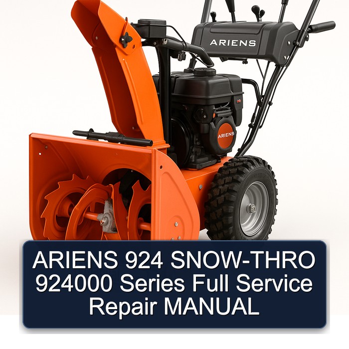 ARIENS 924 SNOW-THRO 924000 Series Full Service Repair MANUAL