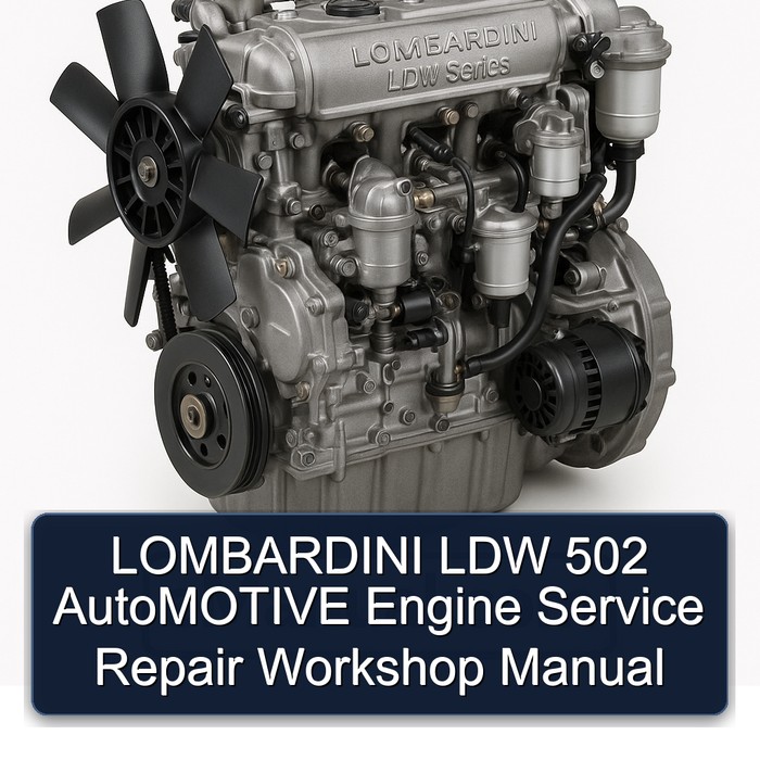 LOMBARDINI LDW 502 AutoMOTIVE Engine Service Repair Workshop Manual