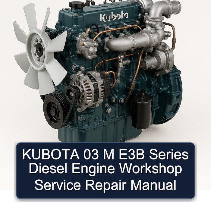 KUBOTA 03 M E3B Series Diesel Engine Workshop Service Repair Manual