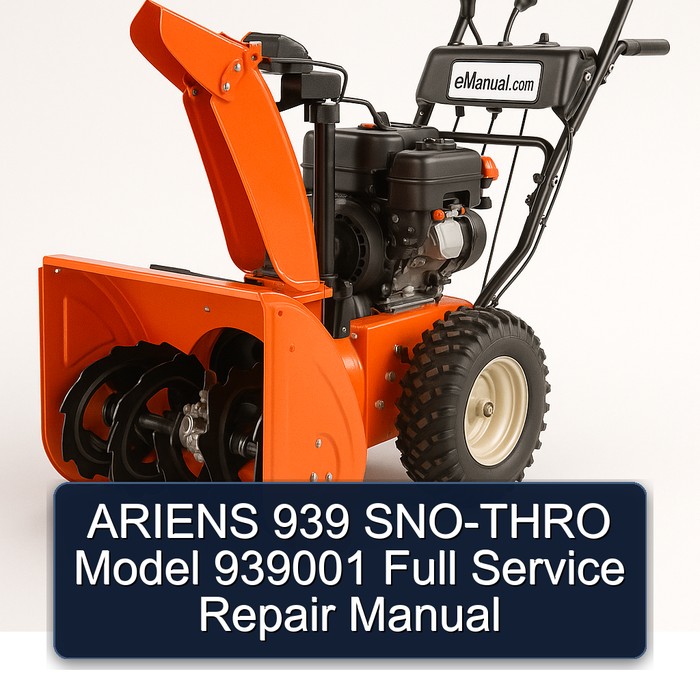 ARIENS 939 SNO-THRO Model 939001 Full Service Repair Manual