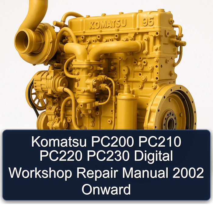 Komatsu PC200 PC210 PC220 PC230 Digital Workshop Repair Manual 2002 Onward
