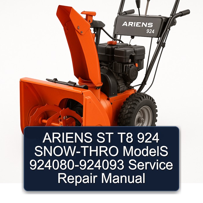 ARIENS ST T8 924 SNOW-THRO ModelS 924080-924093 Service Repair Manual