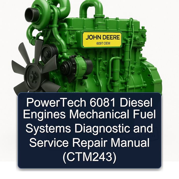PowerTech 6081 Diesel Engines Mechanical Fuel Systems Diagnostic and Service Repair Manual (CTM243)