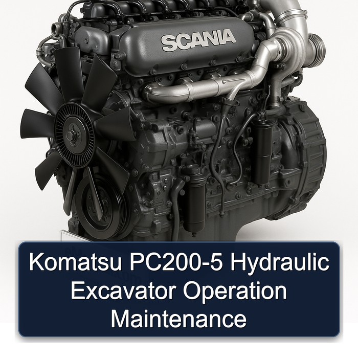 Komatsu PC200-5 Hydraulic Excavator Operation Maintenance