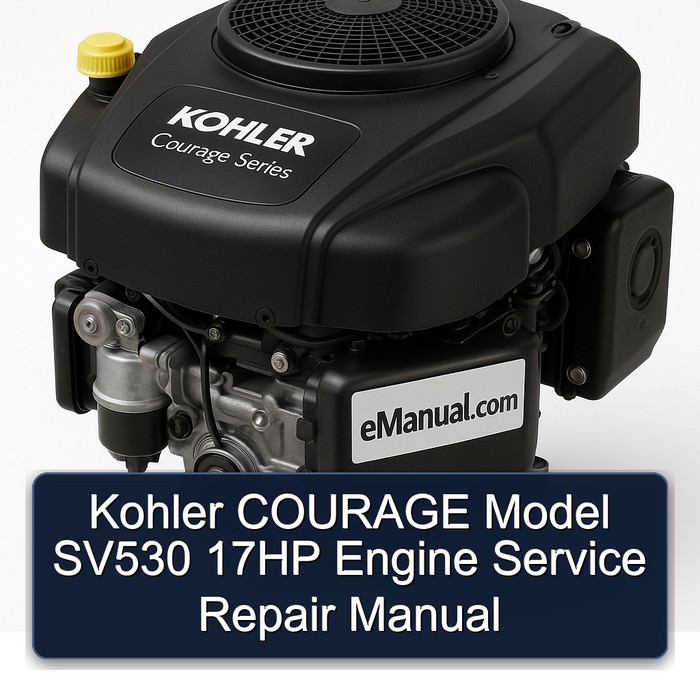 Kohler COURAGE Model SV530 17HP Engine Service Repair Manual