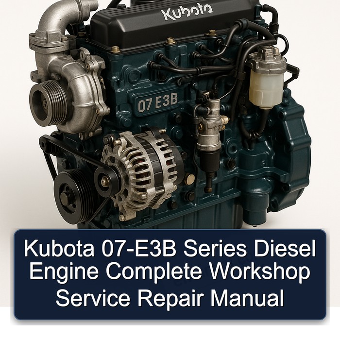 Kubota 07-E3B Series Diesel Engine Complete Workshop Service Repair Manual