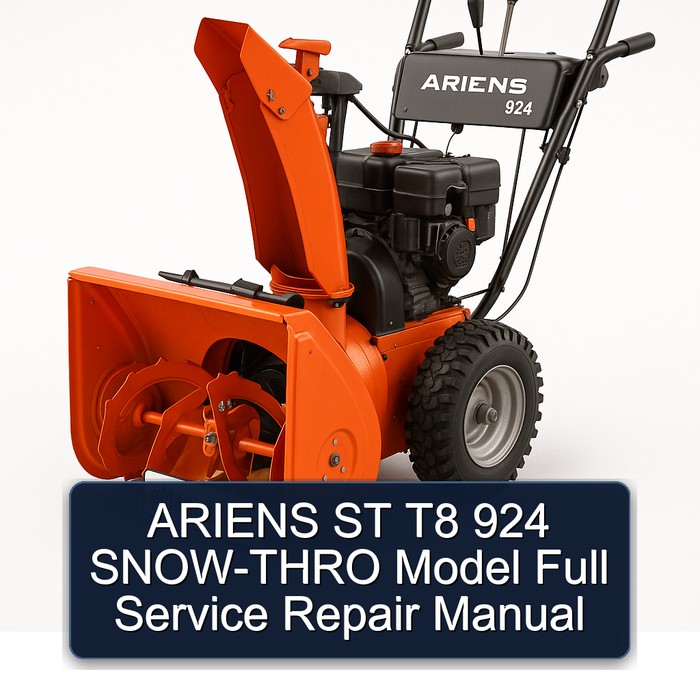 ARIENS ST T8 924 SNOW-THRO Model Full Service Repair Manual