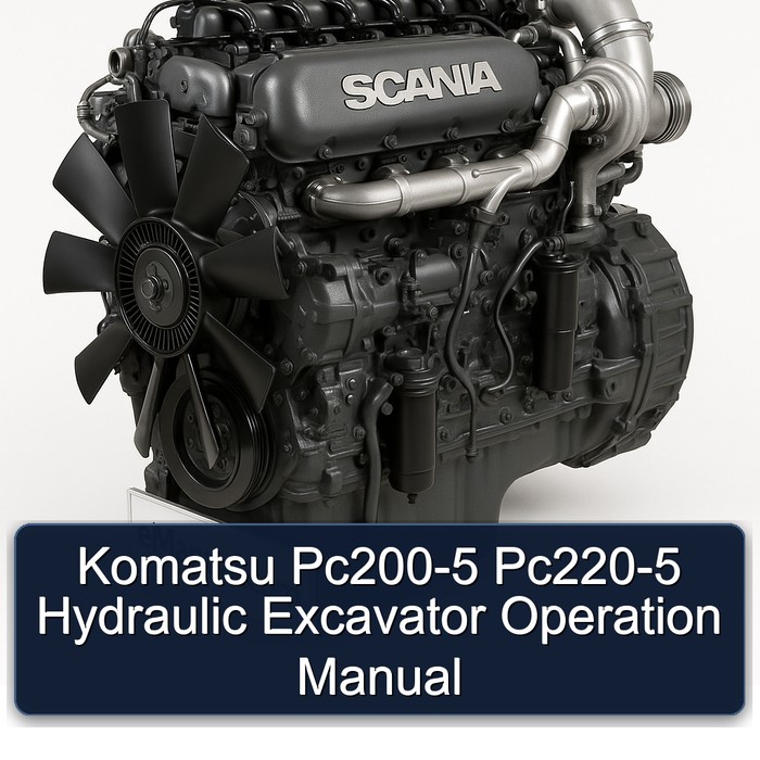 Komatsu Pc200-5 Pc220-5 Hydraulic Excavator Operation Manual