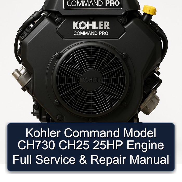 Kohler Command Model CH730 CH25 25HP Engine Full Manual de servicio y reparación