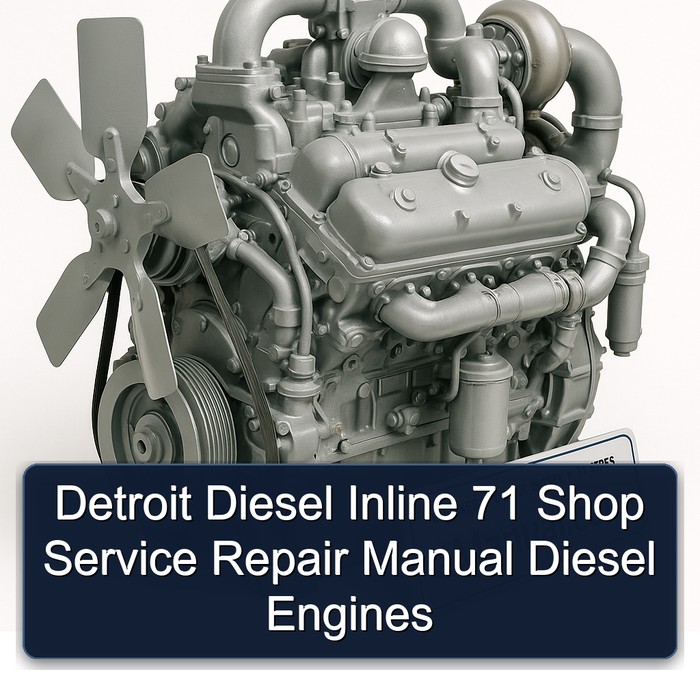 Detroit Diesel Inline 71 Shop Service Repair Manual Diesel Engines