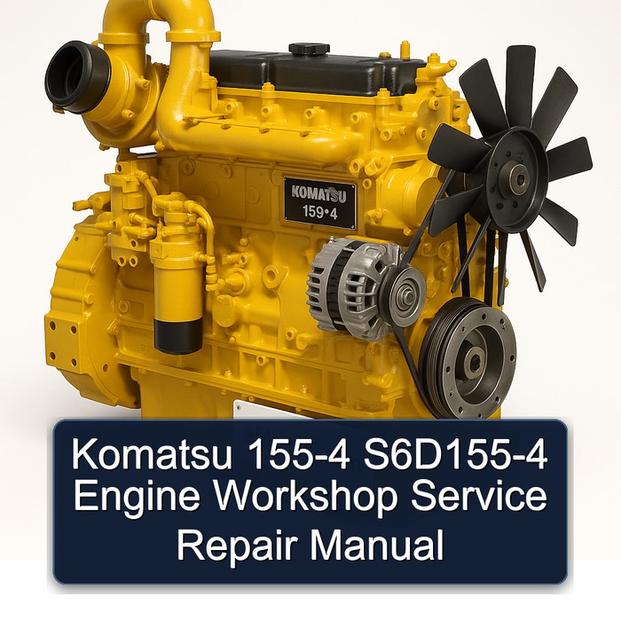 Komatsu 155-4 S6D155-4 Engine Workshop Service Repair Manual