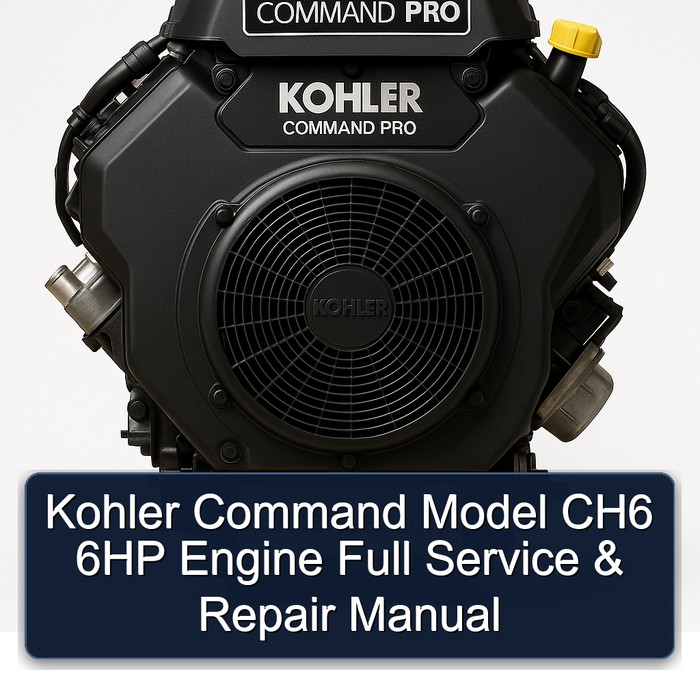 Kohler Command Model CH6 6HP Engine Full Manual de servicio y reparación