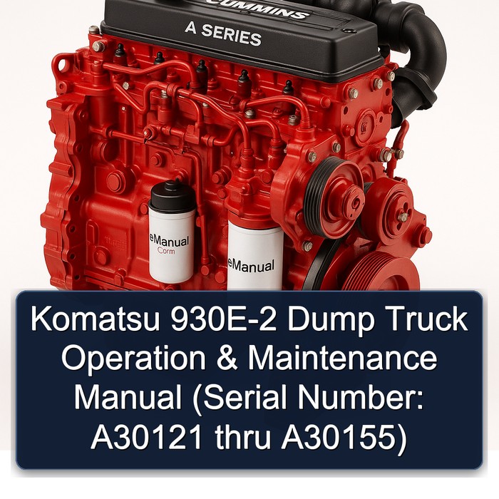 Komatsu 930E-2 Dump Truck Operation & Maintenance Manual (Serial Number: A30121 thru A30155)