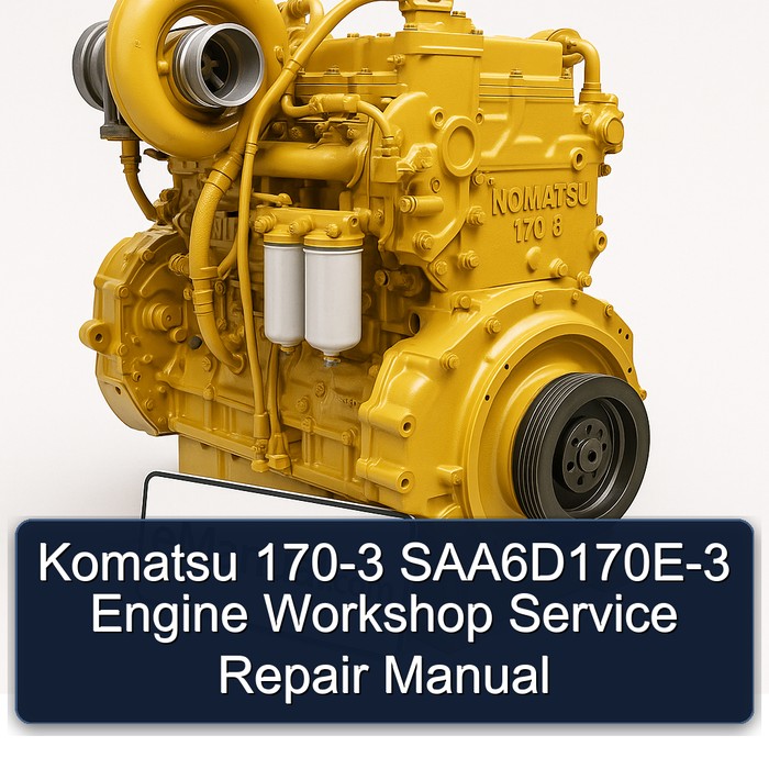 Komatsu 170-3 SAA6D170E-3 Engine Workshop Service Repair Manual