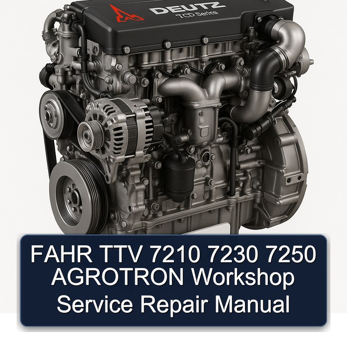 FAHR TTV 7210 7230 7250 AGROTRON Workshop Service Repair Manual