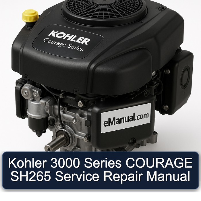 Kohler 3000 Series COURAGE SH265 Service Repair Manual