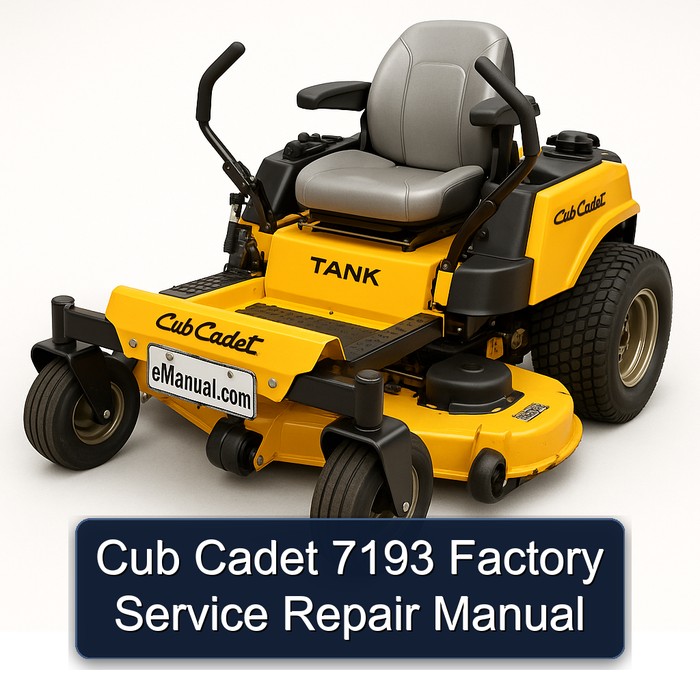 Cub Cadet 7193 Factory Service Repair Manual