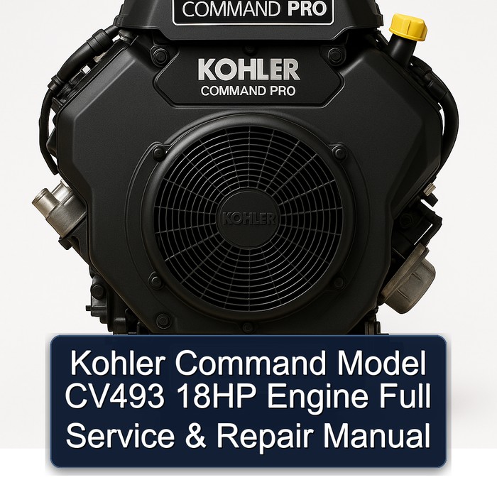 Kohler Command Model CV493 18HP Engine Full Manual de servicio y reparación