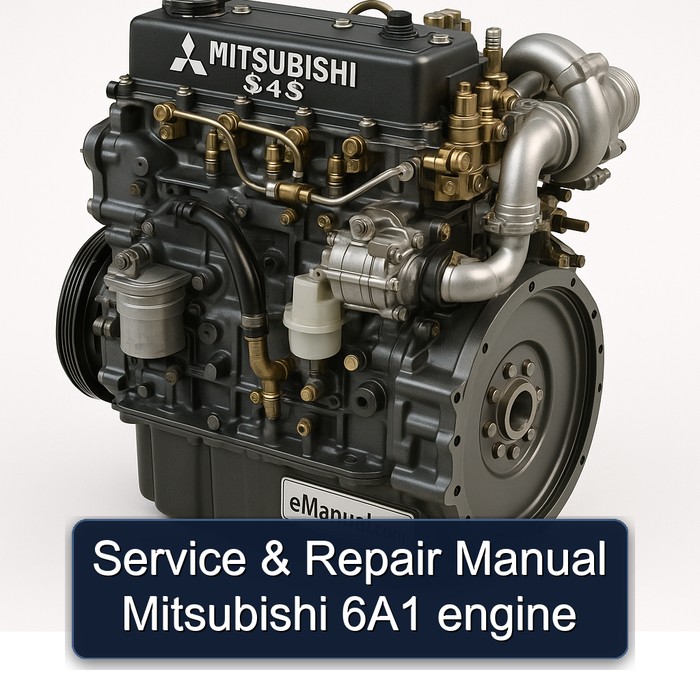 Service & Repair Manual Mitsubishi 6A1 engine