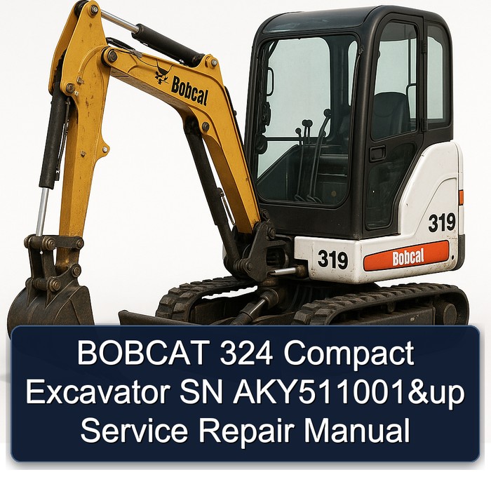 BOBCAT 324 Compact Excavator SN AKY511001&up Service Repair Manual