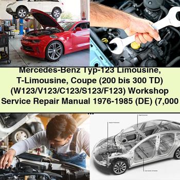 Mercedes-Benz Typ-123 Limousine T-Limousine Coupe Workshop Service Repair Manual 1976-1985