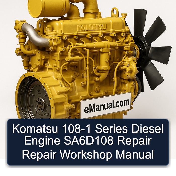 Komatsu 108-1 Series Diesel Engine SA6D108 Repair Repair Workshop Manual