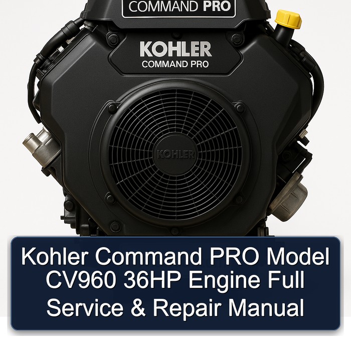 Kohler Command PRO Model CV960 36HP Engine Full Service & Repair Manual