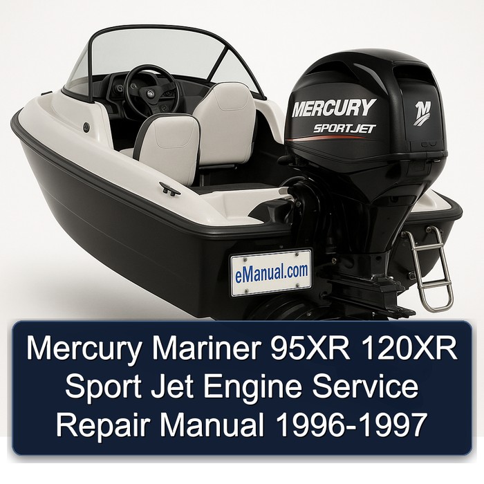 Mercury Mariner 95XR 120XR Sport Jet Engine Service Repair Manual 1996-1997