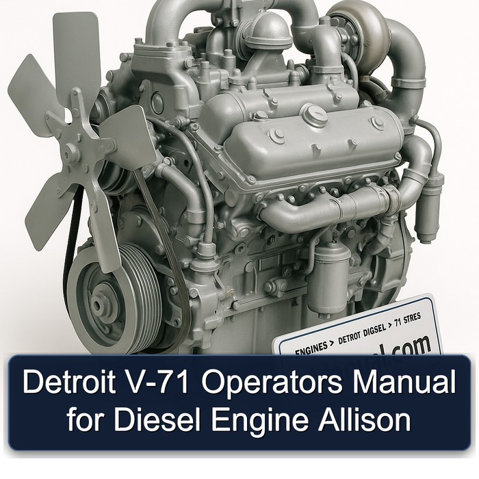 Detroit V-71 Operators Manual for Diesel Engine Allison