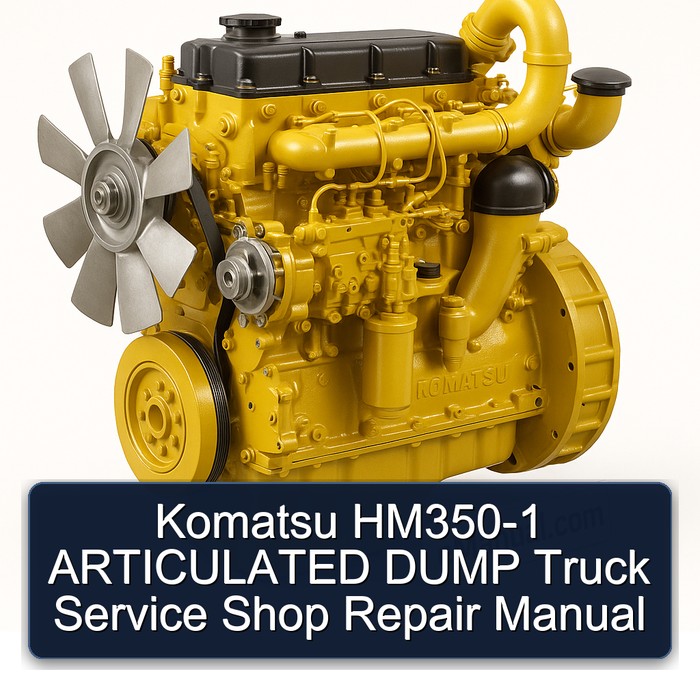 Komatsu HM350-1 ARTICULATED DUMP Truck Service Shop Repair Manual