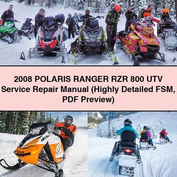 2008 POLARIS RANGER RZR 800 UTV Service Repair Manual (Highly Detailed FSM Preview)