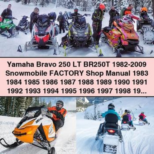 Yamaha Bravo 250 LT BR250T 1982-2009 Snowmobile Factory Shop Manual