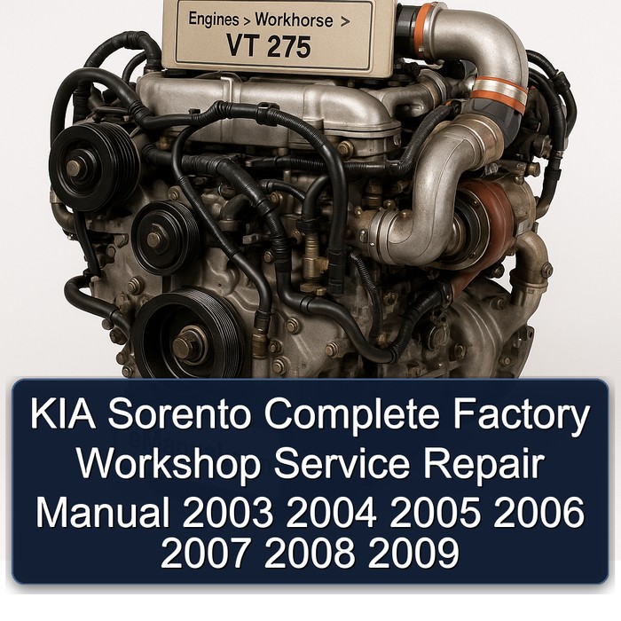 KIA Sorento Complete Factory Workshop Service Repair Manual 2003 2004 2005 2006 2007 2008 2009