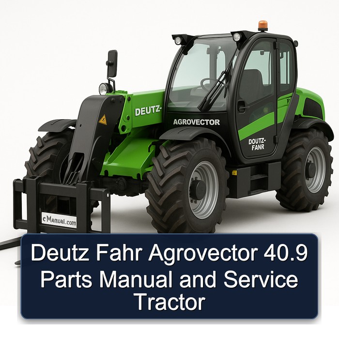 Deutz Fahr Agrovector 40.9 Parts Manual and Service Tractor