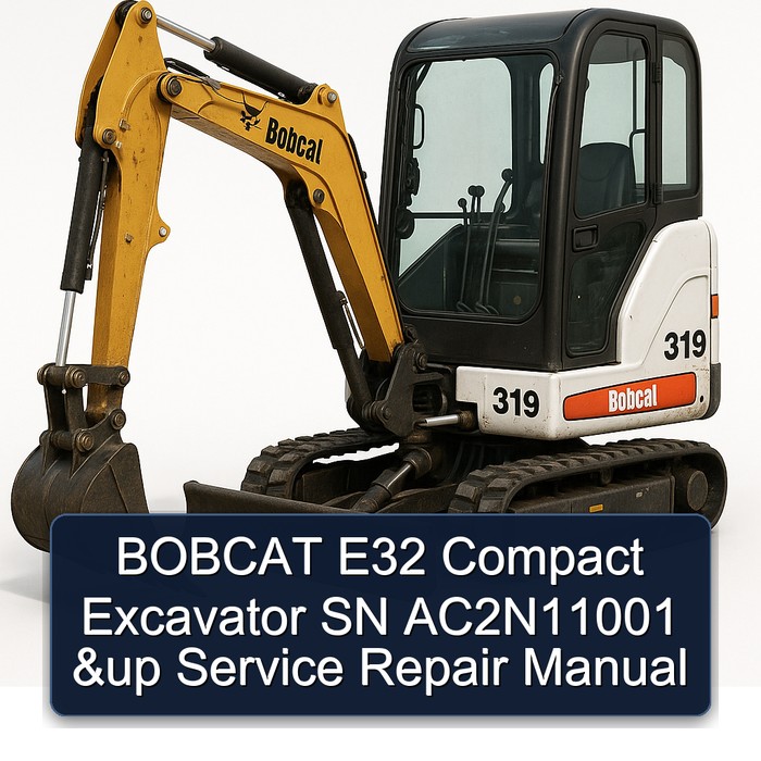 BOBCAT E32 Compact Excavator SN AC2N11001 &up Service Repair Manual