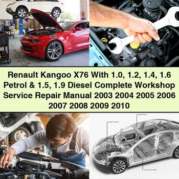 Renault Kangoo X76 1.0-1.6 Petrol & 1.5-1.9 Diesel Workshop Service Repair Manual 2003-2010