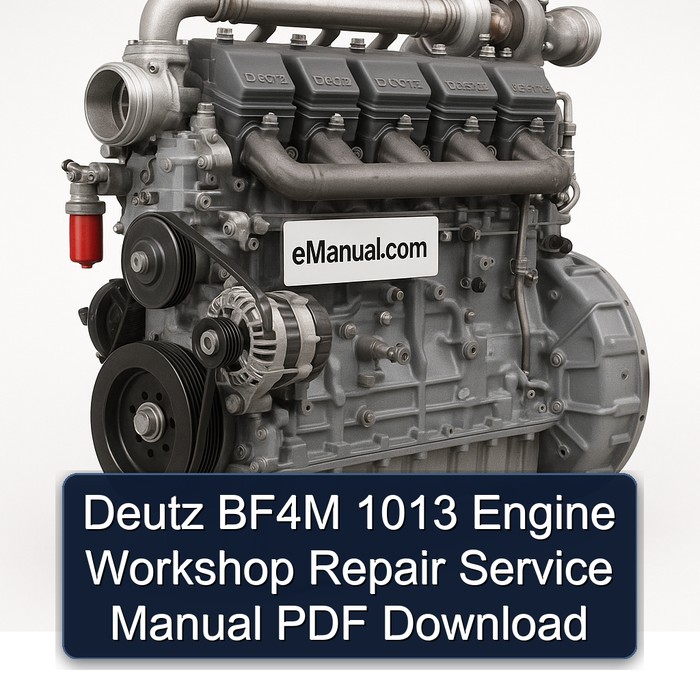 Deutz BF4M 1013 Engine Workshop Repair Service Manual PDF Download